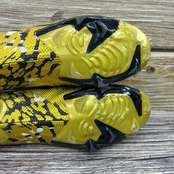 Size 12 USED Nike Vapor Edge Pro OBJ Metallic Gold Black Cleats CI4757-901 main image 6